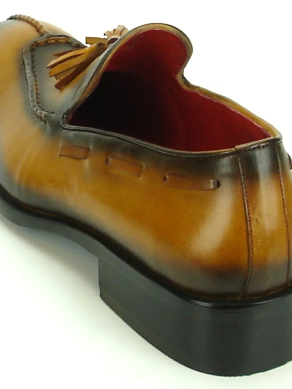 FI-8701 Tan Leather Slip on with Tassel Fiesso by Aurelio Garcia